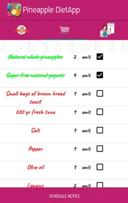 Pineapple DietApp - How to lose weight fast! android App screenshot 2